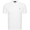FRED PERRY SLIM FIT POLO T SHIRT WHITE,121794