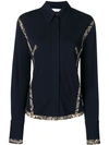 VICTORIA BECKHAM FLUID CONTRAST TRIM SHIRT