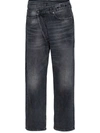 R13 LEYTON CROSSOVER-FRONT JEANS