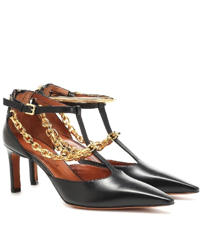 Altuzarra Chandi Chain-strap Leather Pumps In Black