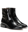 CLERGERIE XAVIERE PATENT LEATHER ANKLE BOOTS,P00409436