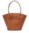 BOTTEGA VENETA BASKET LEATHER TOTE,P00401178