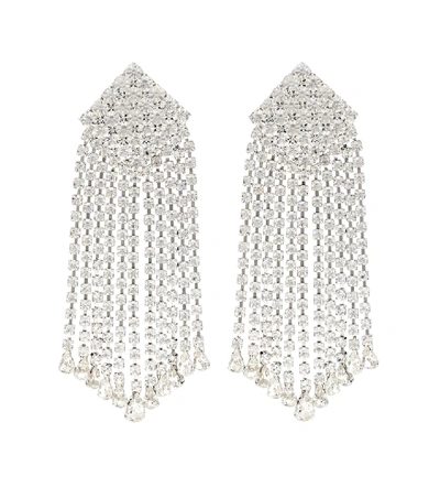 Alessandra Rich Crystal-embellished Clip-on Earrings In 001 Crystal