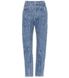 MUGLER PANELED HIGH-RISE JEANS,P00390524