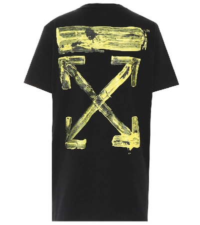 Off-white Printed Cotton T-shirt In Black