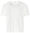 ALESSANDRA RICH EMBELLISHED COTTON T-SHIRT,P00409881