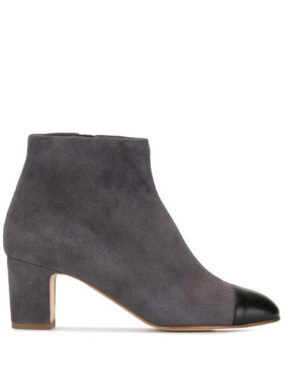 Rupert Sanderson Storm Leather Capped Suede Ankle Boot - 灰色 In Grey