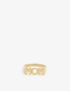 MARIA BLACK MOM 18CT YELLOW GOLD-PLATED STERLING SILVER RING,28382936