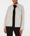 EILEEN FISHER PRINTED OPEN-FRONT JACKET