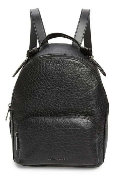 Ted Baker Orilyy Leather Backpack In Black