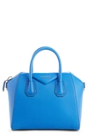 GIVENCHY 'SMALL ANTIGONA' LEATHER SATCHEL - BLUE,BB05117012