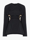 MARKOO MARKOO CUTOUT DETAIL LONG SLEEVE TOP,F1901B400114052945