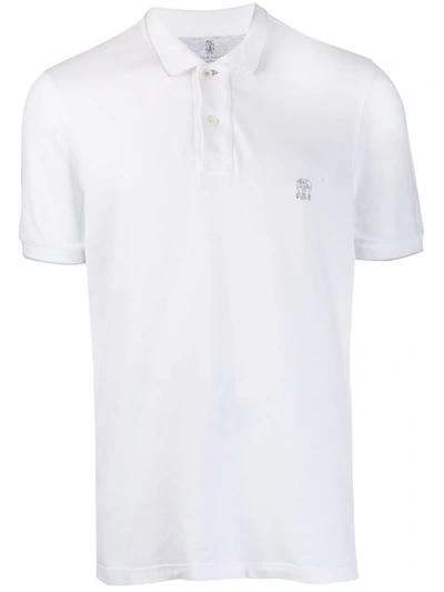 Brunello Cucinelli Classic Polo Shirt In White