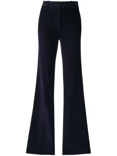 Victoria Beckham High-waisted Tailored Trousers In Blue