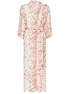 BYTIMO FLORAL PRINT WRAP DRESS