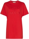 GUCCI TENNIS LOGO EMBROIDERED T-SHIRT