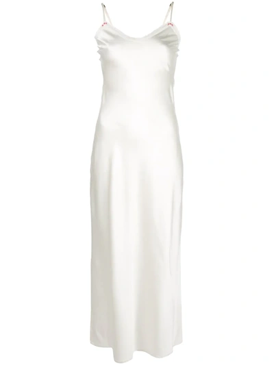 Morgan Lane Lexi Slip Dress In White