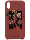 OFF-WHITE FLORAL LOGO IPHONE XS CASE