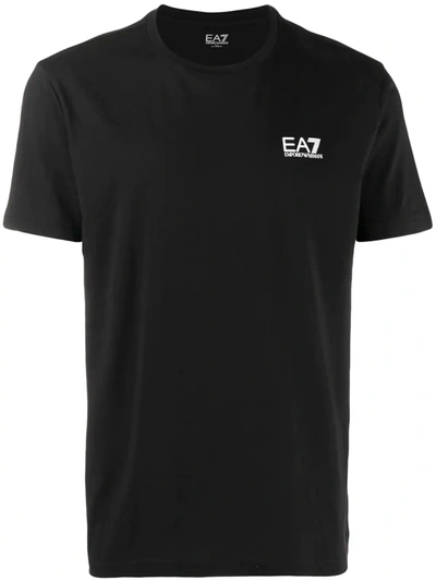 EA7 EA7 EMPORIO ARMANI LOGO T恤 - 黑色