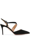 AQUAZZURA POINTED TOE WRAP-AROUND PUMPS