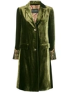 ETRO EMBROIDERED CUFF COAT