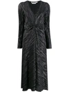 ROTATE BIRGER CHRISTENSEN LONG-SLEEVE WRAP DRESS