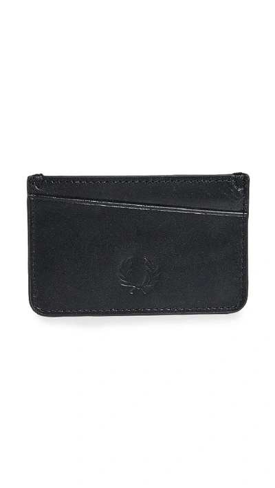 Fred Perry Contrast Interior Card Holder In Black