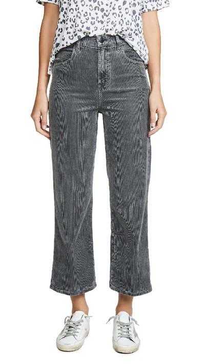 J Brand Joan High Rise Crop Corduroys In Sleepwalker