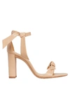 Alexandre Birman Clarita Bow-embellished Leather Sandals In Beige