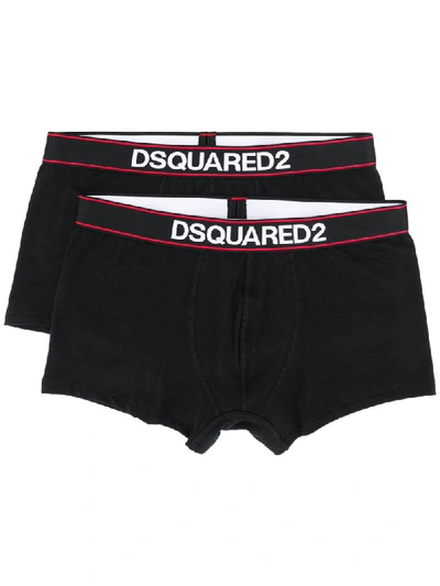Dsquared2 2 Pack Logo Boxers In 白色