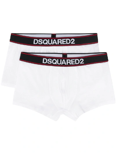 Dsquared2 2 Pack Logo Boxers In White