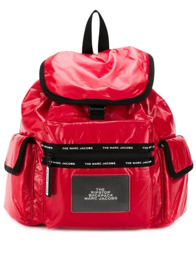 Marc Jacobs The Ripstop Backpack In Red