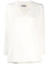 ALBERTO BIANI V-NECK BLOUSE