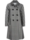 DICE KAYEK DOUBLE BREASTED HOUNDSTOOTH COAT