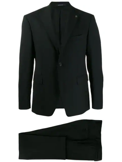 Tagliatore Plain Formal Suit In Black