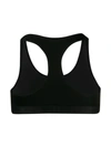 MSGM MSGM LOGO TRIM SPORTS BRA - 黑色