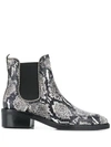 COACH BOWERY BOOTIE SNAKESKIN BOOT