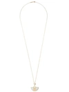 FAIRFAX & ROBERTS 18KT YELLOW GOLD CLEOPATRA DIAMOND AND MOTHER-OF-PEARL PENDANT NECKLACE