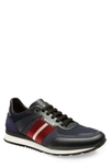 Bally Men's Aseo Multicolor Trainspotting-stripe Sneakers In Navy
