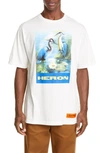 Heron Preston Graphic T-shirt In Off White