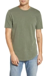 Goodlife Scallop Slub Crewneck T-shirt In Olive Night