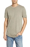 Goodlife Scallop Slub Crewneck T-shirt In Timber Wolf