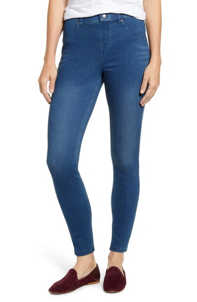 Hue Ultrasoft Denim Leggings In Windsor Blue Wash