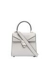 STALVEY STALVEY WHITE TRAPZOID LIZARD SKIN SHOULDER BAG - 白色