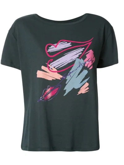 EMPORIO ARMANI BRANDED LIPS T-SHIRT 