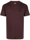 Ea7 Logo Printed T-shirt In Purple