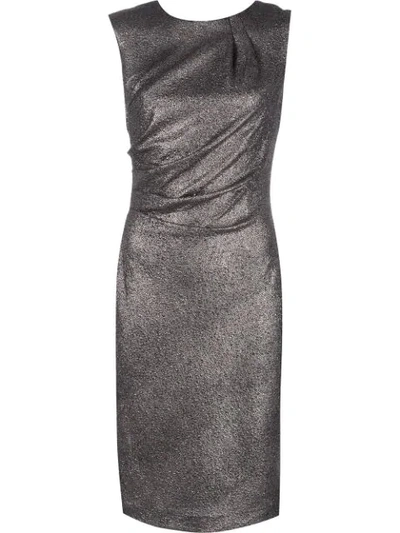 Alberto Makali Metallic Midi Dress