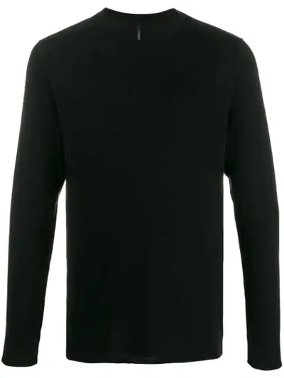 Transit Slim-fit Crew Neck Pullover In Black