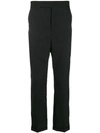 SAINT LAURENT PINSTRIPED TAPERED TROUSERS
