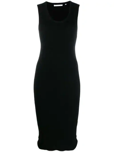 Helmut Lang Twist-back Tank Dress In Black